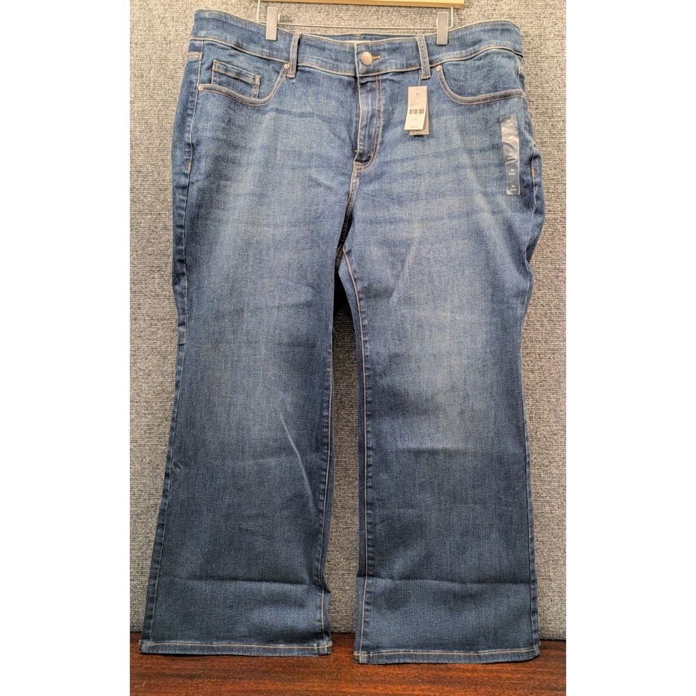Lane Bryant Curvy Fit High Rise Bootcut Jeans Women’s 24 Short Blue Denim NWT